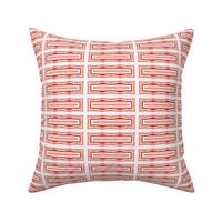  EXCLUSIVE - Large Scale Peach, Maroon and White Southwestern Pattern for Home and Commercial Decor