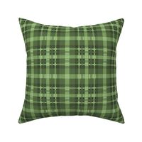 Natural Christmas Dad Plaid - Green - Contrast - Light