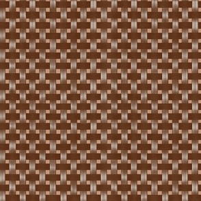 Seamless Basket Weave Natural Christmas - Mahogony - JPEG