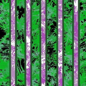 Urban Twisted Jewel Toned Flower Plethora with Movement - Stripes