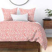 Small Quirky diagonal floral pink