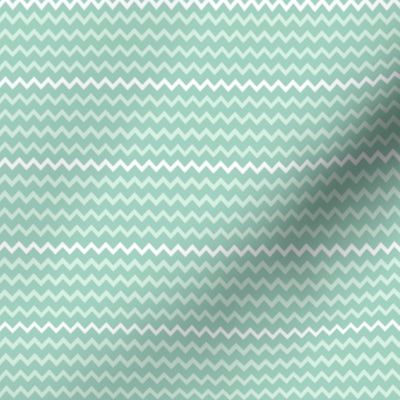 Chevron Stripes On Seafoam