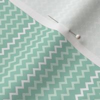 Chevron Stripes On Seafoam