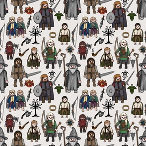 LOTR Toys All Over Print