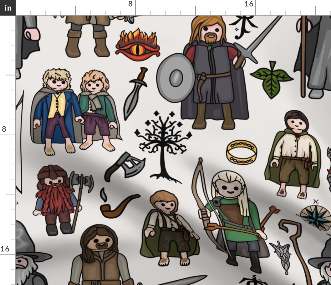 LOTR Toys All Over Print