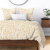 (M) animal print - yellow striped tiger-zebra over cream background