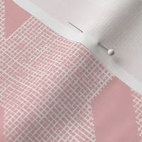 houndstooth_weave - all white_ true pink - hand drawn textured geometric plaid