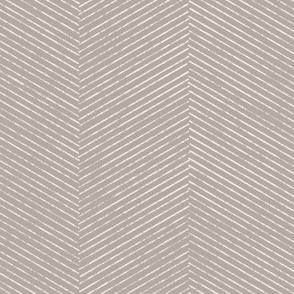 hand drawn textured twill weave - cloudy silver_ creamy white - stripes