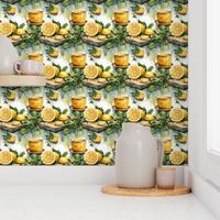 Lemon Tea Greenery Country Design Pattern Home Decor