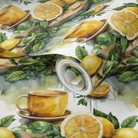 Lemon Tea Greenery Country Design Pattern Home Decor