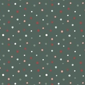 Snow Dot_Christmas_Mini-Duck Green