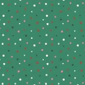 Snow Dot_Christmas_Mini_Crisp Green