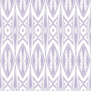 Tribal Shield Pattern in Velvety Lavender Lilac  SMALL