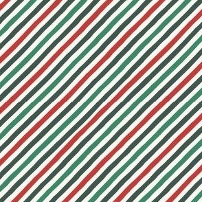 Merry and Bright Diagonal Stripe_Kids Christmas_Small_Molten Lava Red