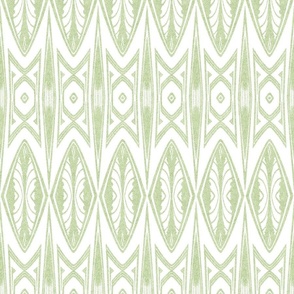 Tribal Shield Pattern in Velvety Lime Green  SMALL