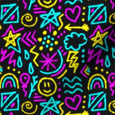 Neon doodles