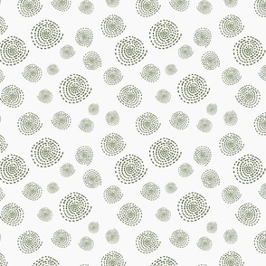Geometric Circles on solid background eggshell