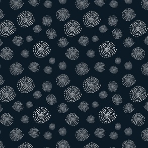 Geometric Circles on solid background charcoal
