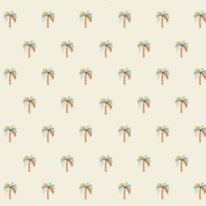 Summer Vacation - minimalist colorful palm trees M