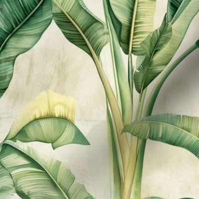 Banana Leaves by kedoki in half drop pattern