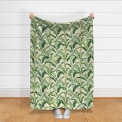 Banana Leaves by kedoki in half drop pattern