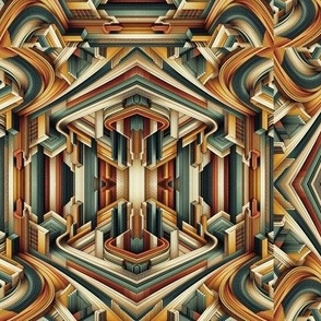 Lines Create A Optical Illusion 