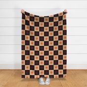 Oversized Check Starbursts Print 1 - Fiery Draconic Heraldry 