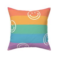 Happy Rainbow Smiley Faces - large scale