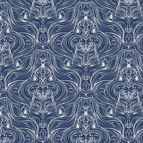 Butterfly Textured Damask_Classic Navy_16931408