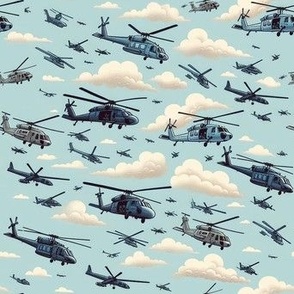 Helicopters and Clouds