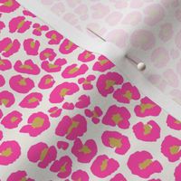 Hot Pink Gold Leopard Pattern