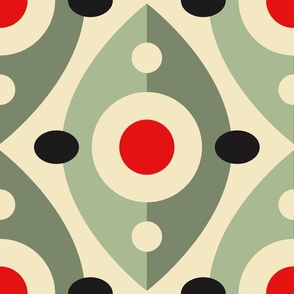 3128 D Large - abstract retro shapes