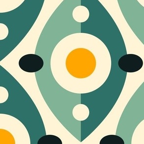 3128 A Medium - abstract retro shapes