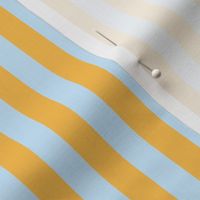 Dandelion yellow and pale aqua_0.5 inch stripes