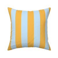 Dandelion yellow and pale aqua_2 inch stripes