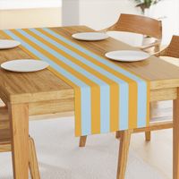 Dandelion yellow and pale aqua_2 inch stripes