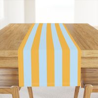 Dandelion yellow and pale aqua_2 inch stripes