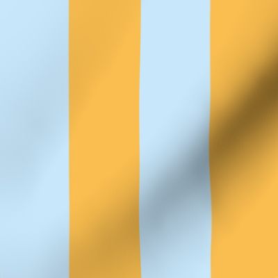 Dandelion yellow and pale aqua_2 inch stripes