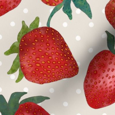 Watercolor Strawberries 4