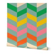 Happy-kitschy-bold-fun-vintage-chevron-zigzag-blue-pink-orange-yellow-green-beige-XL-jumbo