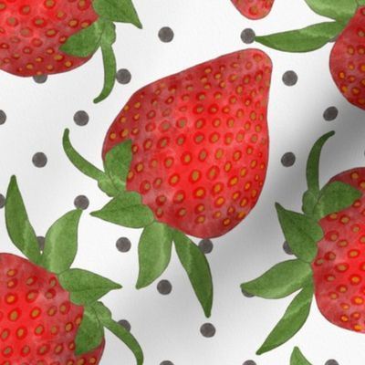 Watercolor Strawberries 6