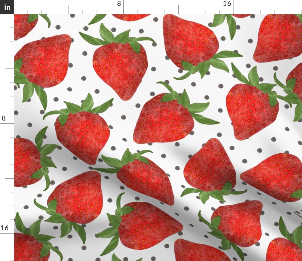 Watercolor Strawberries 6