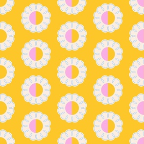 Mod Loop Flowers - Yellow LG