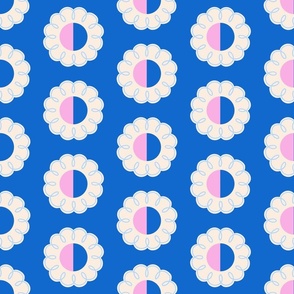 Mod Loop Flowers - Blue LG