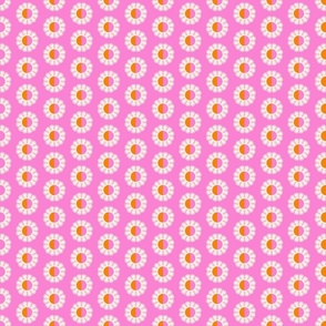 Mod Loop Flowers - Bright Pink SM