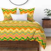 Happy-kitschy-bold-fun-vintage-chevron-zigzag-yellow-pink-blue-orange-green-beige-XL-jumbo