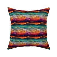 ABSTRACT SEA OCEAN SUNSET BRAIDED WAVES FLWRHT