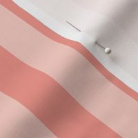 Peach pink_1 inch stripes