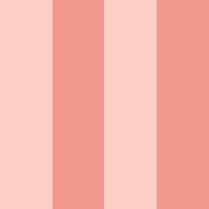 Peach pink_2 inch stripes