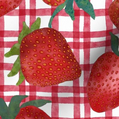 Watercolor Strawberries 9